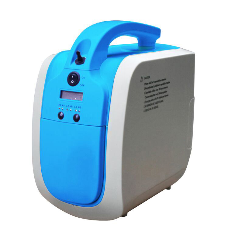 5L Pulse Flow Portable Oxygen Concentrator Ibhethri elakhelwe ngaphakathi