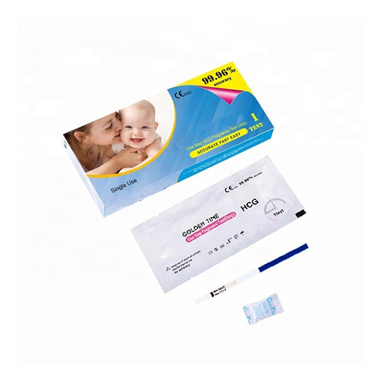 99.9% Ukunemba Okuphezulu kwe-Mamma Perfect Hcg Test Pregnancy Strip