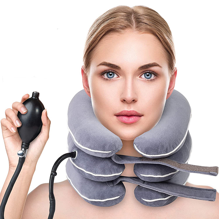 I-Neck Traction Device Collar Brace Neck Support Stretcher yokuqondisa komgogodla