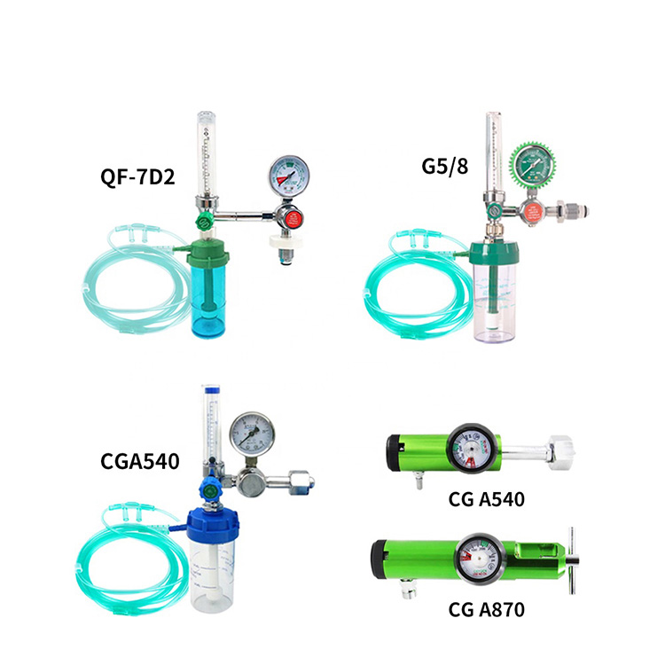 I-Oxygen Flow Meter kanye ne-Regulator