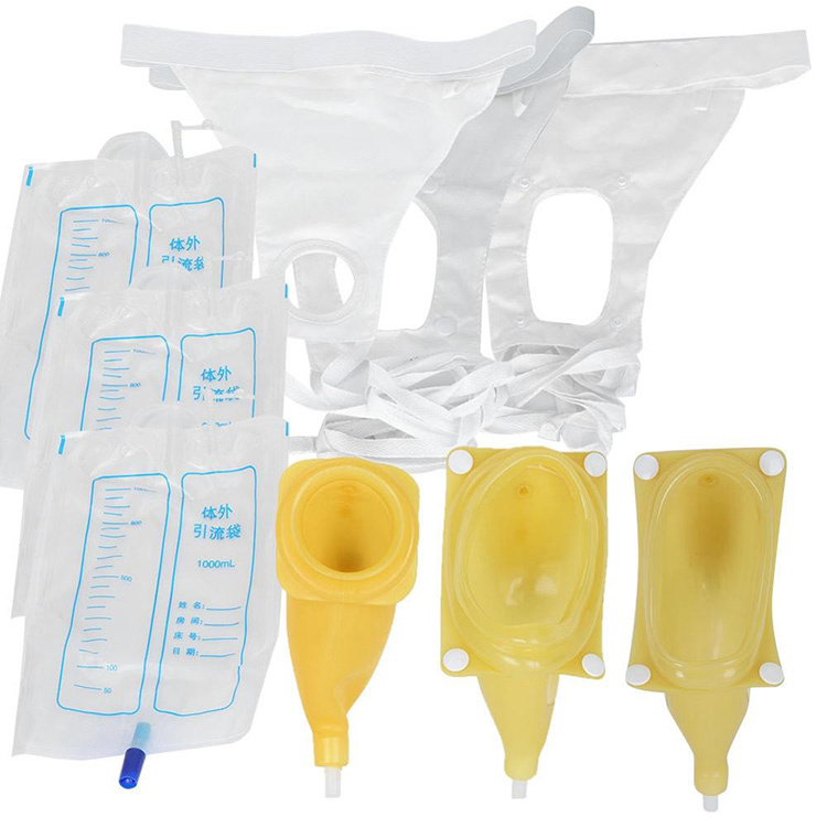 I-Silicone Urine Collector Bag Yabantu Abadala I-Urinal Catheter Izikhwama Zamadoda Abadala Owesifazane Omdala Wethoyilethi